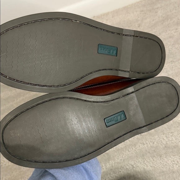 LLBean Mens Leather Penny Loafer‎ Driving Moccasin Shoes Brown - Picture 7 of 9